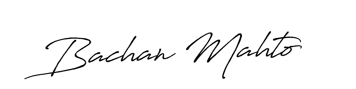 How to Draw Bachan Mahto signature style? Antro_Vectra_Bolder is a latest design signature styles for name Bachan Mahto. Bachan Mahto signature style 7 images and pictures png