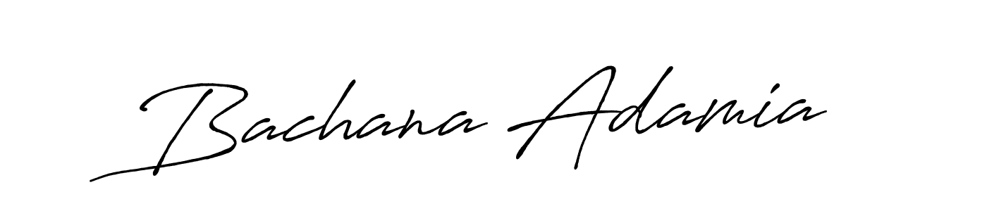 Design your own signature with our free online signature maker. With this signature software, you can create a handwritten (Antro_Vectra_Bolder) signature for name Bachana Adamia. Bachana Adamia signature style 7 images and pictures png