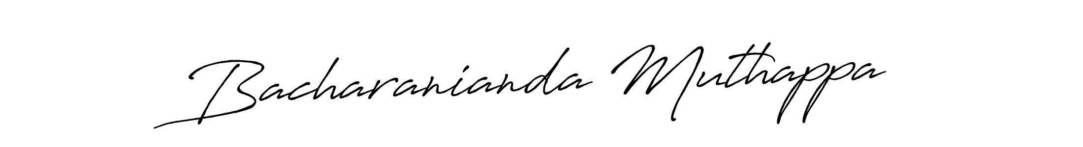 Make a short Bacharanianda Muthappa signature style. Manage your documents anywhere anytime using Antro_Vectra_Bolder. Create and add eSignatures, submit forms, share and send files easily. Bacharanianda Muthappa signature style 7 images and pictures png