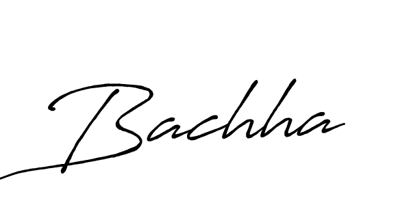 Create a beautiful signature design for name Bachha. With this signature (Antro_Vectra_Bolder) fonts, you can make a handwritten signature for free. Bachha signature style 7 images and pictures png