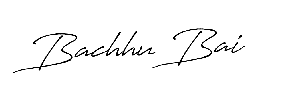 Create a beautiful signature design for name Bachhu Bai. With this signature (Antro_Vectra_Bolder) fonts, you can make a handwritten signature for free. Bachhu Bai signature style 7 images and pictures png