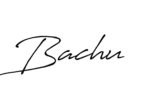 Create a beautiful signature design for name Bachu. With this signature (Antro_Vectra_Bolder) fonts, you can make a handwritten signature for free. Bachu signature style 7 images and pictures png