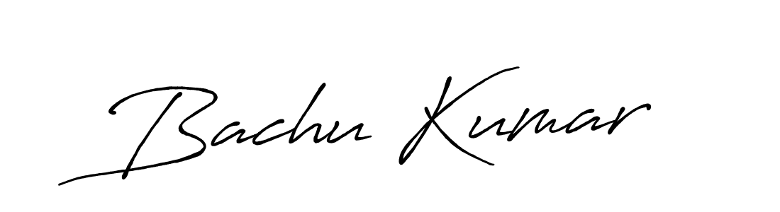 How to make Bachu Kumar signature? Antro_Vectra_Bolder is a professional autograph style. Create handwritten signature for Bachu Kumar name. Bachu Kumar signature style 7 images and pictures png