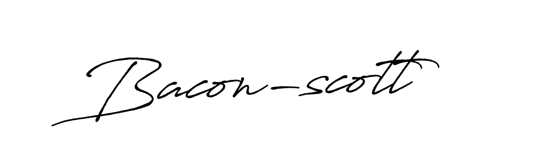 Design your own signature with our free online signature maker. With this signature software, you can create a handwritten (Antro_Vectra_Bolder) signature for name Bacon-scott. Bacon-scott signature style 7 images and pictures png
