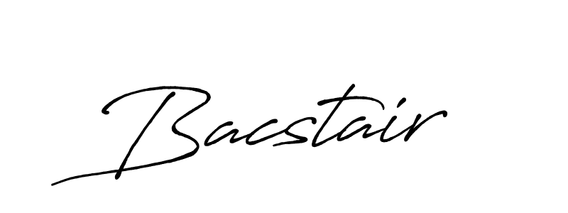 How to make Bacstair signature? Antro_Vectra_Bolder is a professional autograph style. Create handwritten signature for Bacstair name. Bacstair signature style 7 images and pictures png