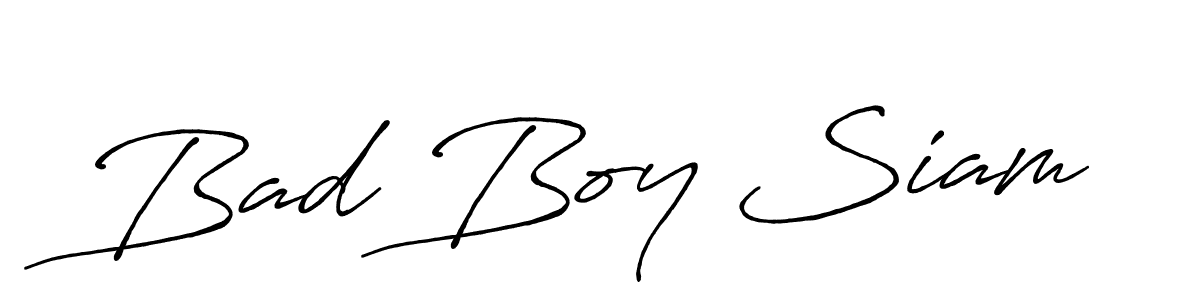The best way (Antro_Vectra_Bolder) to make a short signature is to pick only two or three words in your name. The name Bad Boy Siam include a total of six letters. For converting this name. Bad Boy Siam signature style 7 images and pictures png