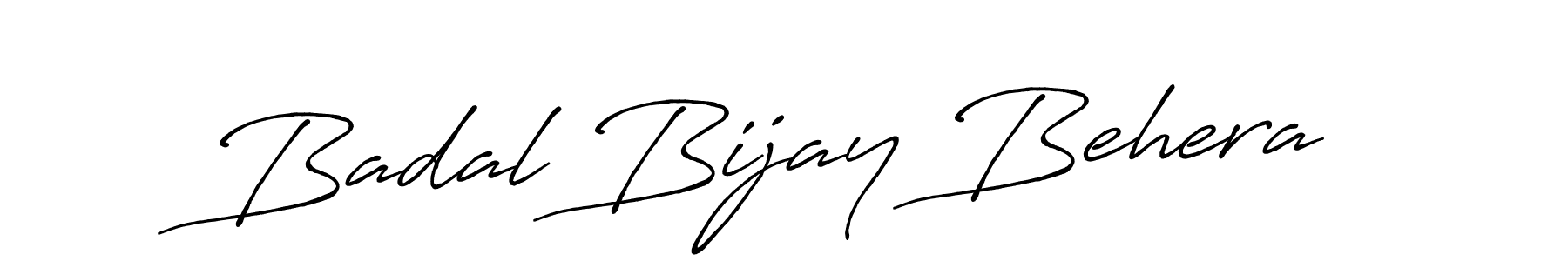 Badal Bijay Behera stylish signature style. Best Handwritten Sign (Antro_Vectra_Bolder) for my name. Handwritten Signature Collection Ideas for my name Badal Bijay Behera. Badal Bijay Behera signature style 7 images and pictures png