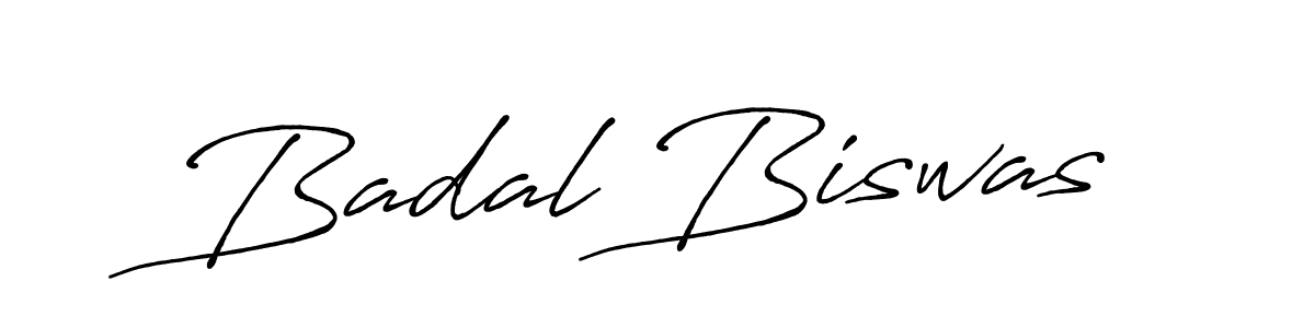 Make a beautiful signature design for name Badal Biswas. With this signature (Antro_Vectra_Bolder) style, you can create a handwritten signature for free. Badal Biswas signature style 7 images and pictures png