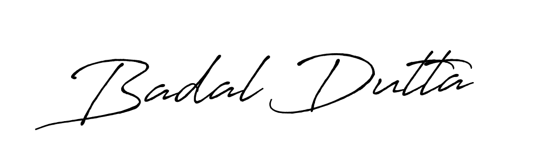 Use a signature maker to create a handwritten signature online. With this signature software, you can design (Antro_Vectra_Bolder) your own signature for name Badal Dutta. Badal Dutta signature style 7 images and pictures png