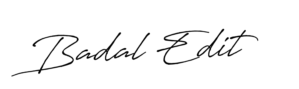 It looks lik you need a new signature style for name Badal Edit. Design unique handwritten (Antro_Vectra_Bolder) signature with our free signature maker in just a few clicks. Badal Edit signature style 7 images and pictures png