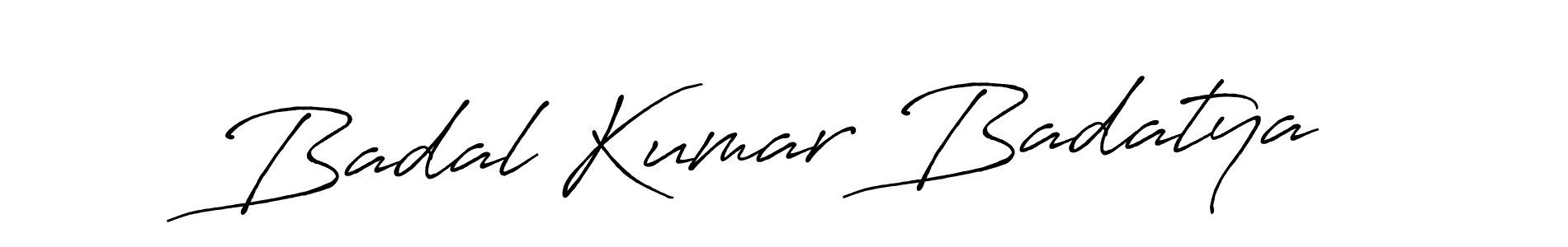 Badal Kumar Badatya stylish signature style. Best Handwritten Sign (Antro_Vectra_Bolder) for my name. Handwritten Signature Collection Ideas for my name Badal Kumar Badatya. Badal Kumar Badatya signature style 7 images and pictures png