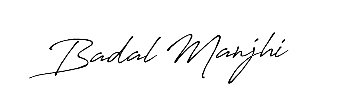 The best way (Antro_Vectra_Bolder) to make a short signature is to pick only two or three words in your name. The name Badal Manjhi include a total of six letters. For converting this name. Badal Manjhi signature style 7 images and pictures png