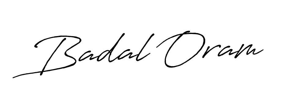 The best way (Antro_Vectra_Bolder) to make a short signature is to pick only two or three words in your name. The name Badal Oram include a total of six letters. For converting this name. Badal Oram signature style 7 images and pictures png