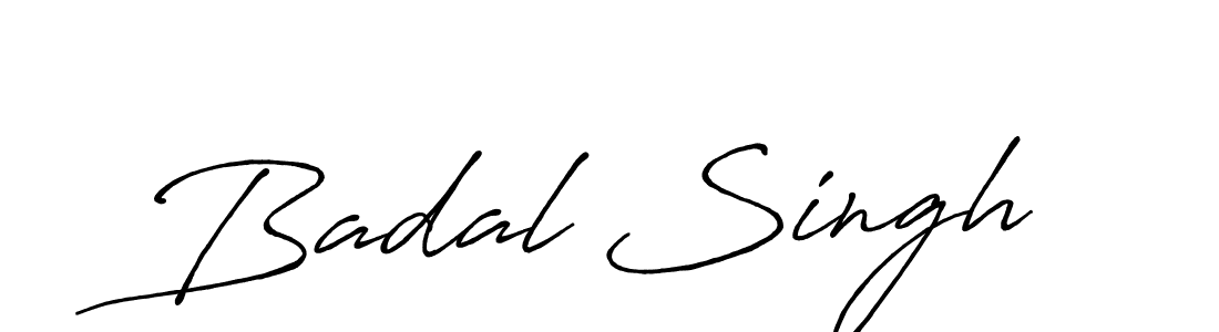 Make a beautiful signature design for name Badal Singh. With this signature (Antro_Vectra_Bolder) style, you can create a handwritten signature for free. Badal Singh signature style 7 images and pictures png