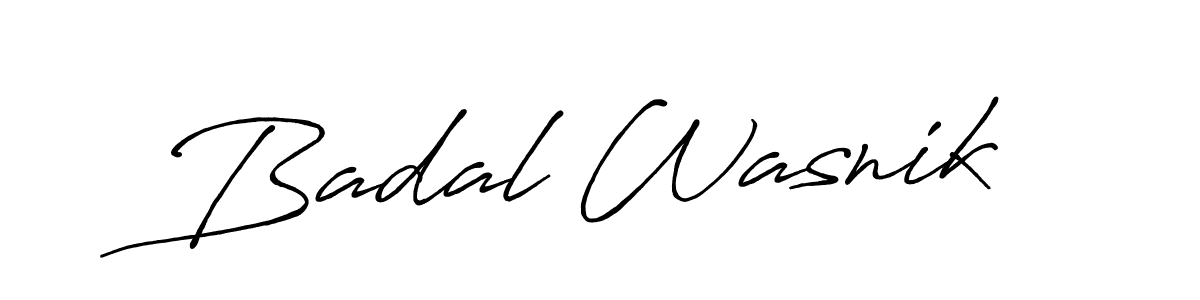 It looks lik you need a new signature style for name Badal Wasnik. Design unique handwritten (Antro_Vectra_Bolder) signature with our free signature maker in just a few clicks. Badal Wasnik signature style 7 images and pictures png