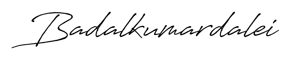 Discover how Badalkumardalei looks in an executive cursive font (Antro_Vectra_Bolder). Perfect for legal documents, invoices, and certificates. Badalkumardalei signature style 7 images and pictures png
