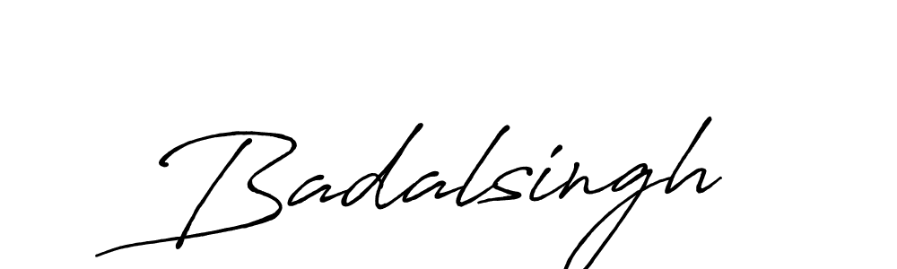 Make a beautiful signature design for name Badalsingh. With this signature (Antro_Vectra_Bolder) style, you can create a handwritten signature for free. Badalsingh signature style 7 images and pictures png