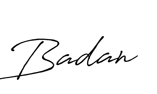 Also we have Badan name is the best signature style. Create professional handwritten signature collection using Antro_Vectra_Bolder autograph style. Badan signature style 7 images and pictures png