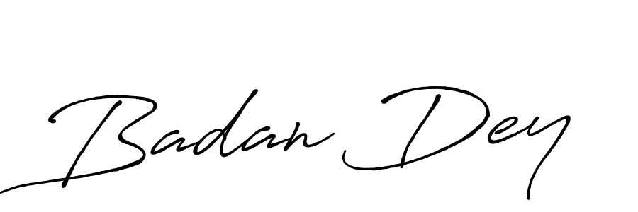 How to make Badan Dey signature? Antro_Vectra_Bolder is a professional autograph style. Create handwritten signature for Badan Dey name. Badan Dey signature style 7 images and pictures png