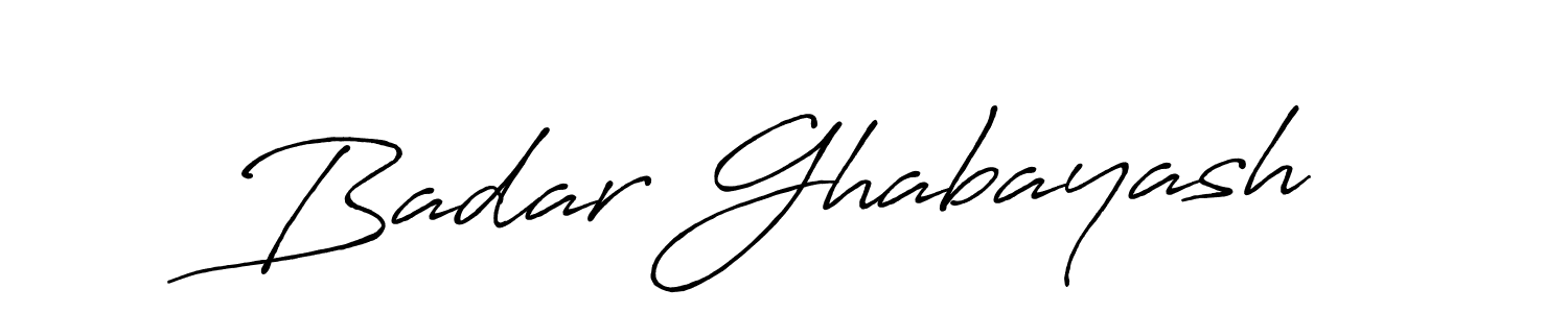 It looks lik you need a new signature style for name Badar Ghabayash. Design unique handwritten (Antro_Vectra_Bolder) signature with our free signature maker in just a few clicks. Badar Ghabayash signature style 7 images and pictures png
