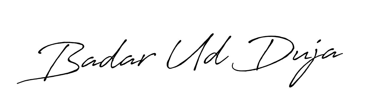 Make a short Badar Ud Duja signature style. Manage your documents anywhere anytime using Antro_Vectra_Bolder. Create and add eSignatures, submit forms, share and send files easily. Badar Ud Duja signature style 7 images and pictures png