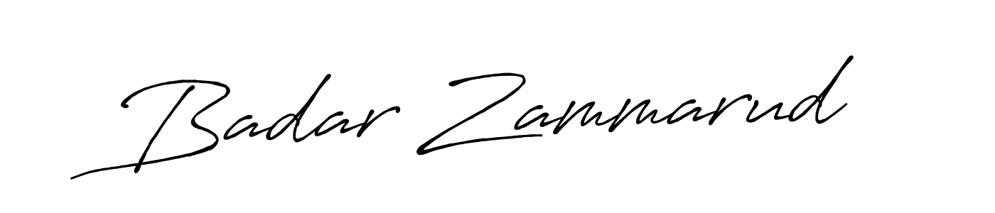 Also we have Badar Zammarud name is the best signature style. Create professional handwritten signature collection using Antro_Vectra_Bolder autograph style. Badar Zammarud signature style 7 images and pictures png