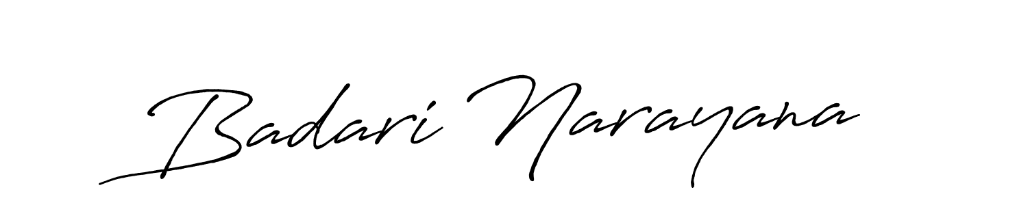 if you are searching for the best signature style for your name Badari Narayana. so please give up your signature search. here we have designed multiple signature styles  using Antro_Vectra_Bolder. Badari Narayana signature style 7 images and pictures png