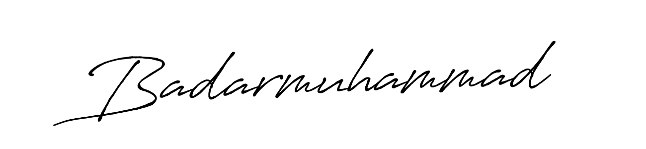 Create a beautiful signature design for name Badarmuhammad. With this signature (Antro_Vectra_Bolder) fonts, you can make a handwritten signature for free. Badarmuhammad signature style 7 images and pictures png