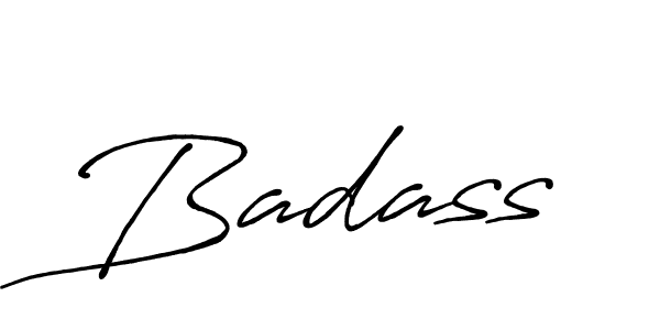 How to make Badass signature? Antro_Vectra_Bolder is a professional autograph style. Create handwritten signature for Badass name. Badass signature style 7 images and pictures png