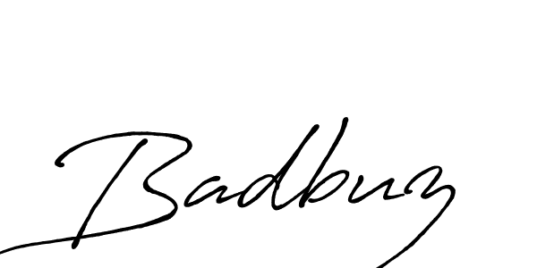 Design your own signature with our free online signature maker. With this signature software, you can create a handwritten (Antro_Vectra_Bolder) signature for name Badbuz. Badbuz signature style 7 images and pictures png