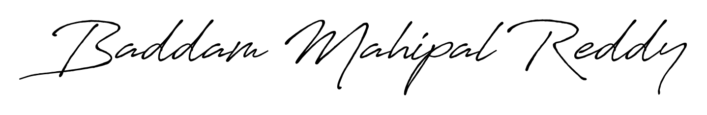 Get inspired by this graceful Antro_Vectra_Bolder signature style for name Baddam Mahipal Reddy. Smooth loops and balanced proportions for everyday use. Baddam Mahipal Reddy signature style 7 images and pictures png