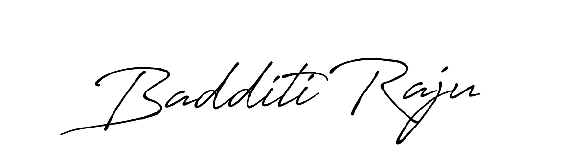 Design your own signature with our free online signature maker. With this signature software, you can create a handwritten (Antro_Vectra_Bolder) signature for name Badditi Raju. Badditi Raju signature style 7 images and pictures png