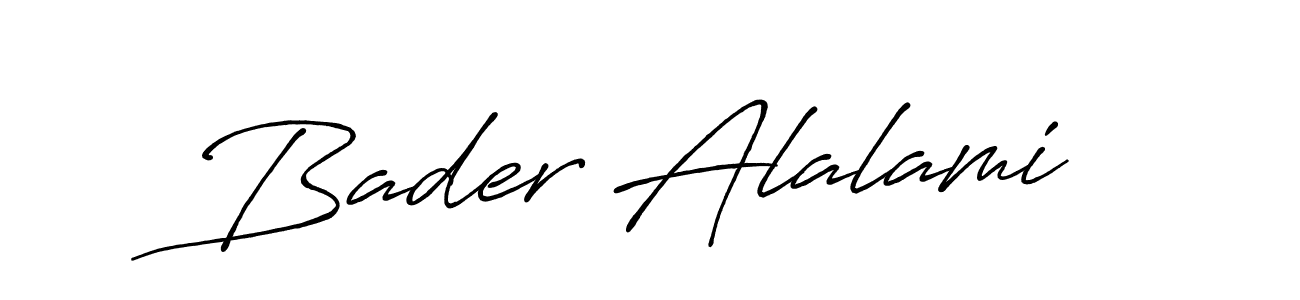 Also You can easily find your signature by using the search form. We will create Bader Alalami name handwritten signature images for you free of cost using Antro_Vectra_Bolder sign style. Bader Alalami signature style 7 images and pictures png