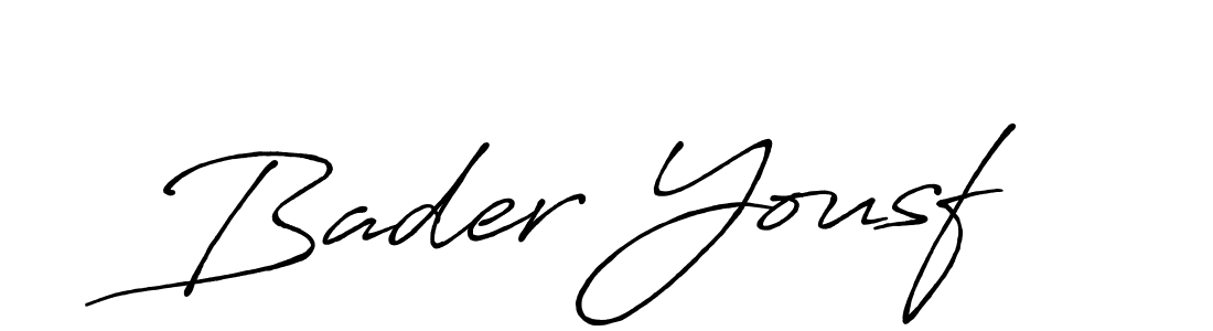 The best way (Antro_Vectra_Bolder) to make a short signature is to pick only two or three words in your name. The name Bader Yousf include a total of six letters. For converting this name. Bader Yousf signature style 7 images and pictures png