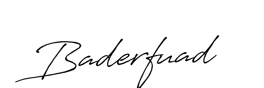 Create a beautiful signature design for name Baderfuad. With this signature (Antro_Vectra_Bolder) fonts, you can make a handwritten signature for free. Baderfuad signature style 7 images and pictures png