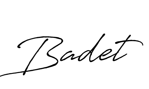 You should practise on your own different ways (Antro_Vectra_Bolder) to write your name (Badet) in signature. don't let someone else do it for you. Badet signature style 7 images and pictures png