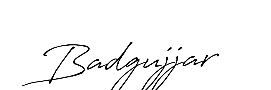 Create a beautiful signature design for name Badgujjar. With this signature (Antro_Vectra_Bolder) fonts, you can make a handwritten signature for free. Badgujjar signature style 7 images and pictures png