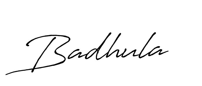 How to make Badhula signature? Antro_Vectra_Bolder is a professional autograph style. Create handwritten signature for Badhula name. Badhula signature style 7 images and pictures png