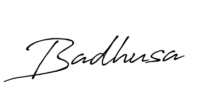 Design your own signature with our free online signature maker. With this signature software, you can create a handwritten (Antro_Vectra_Bolder) signature for name Badhusa. Badhusa signature style 7 images and pictures png