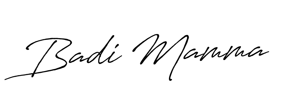 Also we have Badi Mamma name is the best signature style. Create professional handwritten signature collection using Antro_Vectra_Bolder autograph style. Badi Mamma signature style 7 images and pictures png