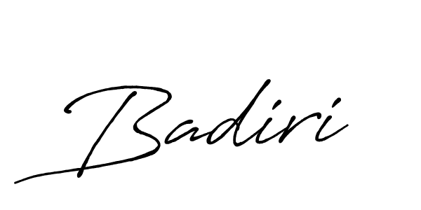 How to make Badiri signature? Antro_Vectra_Bolder is a professional autograph style. Create handwritten signature for Badiri name. Badiri signature style 7 images and pictures png