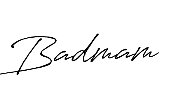 Also we have Badmam name is the best signature style. Create professional handwritten signature collection using Antro_Vectra_Bolder autograph style. Badmam signature style 7 images and pictures png