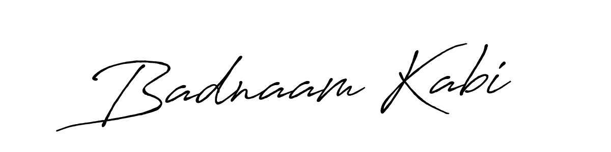 How to make Badnaam Kabi signature? Antro_Vectra_Bolder is a professional autograph style. Create handwritten signature for Badnaam Kabi name. Badnaam Kabi signature style 7 images and pictures png