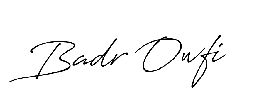 This is the best signature style for the Badr Owfi name. Also you like these signature font (Antro_Vectra_Bolder). Mix name signature. Badr Owfi signature style 7 images and pictures png