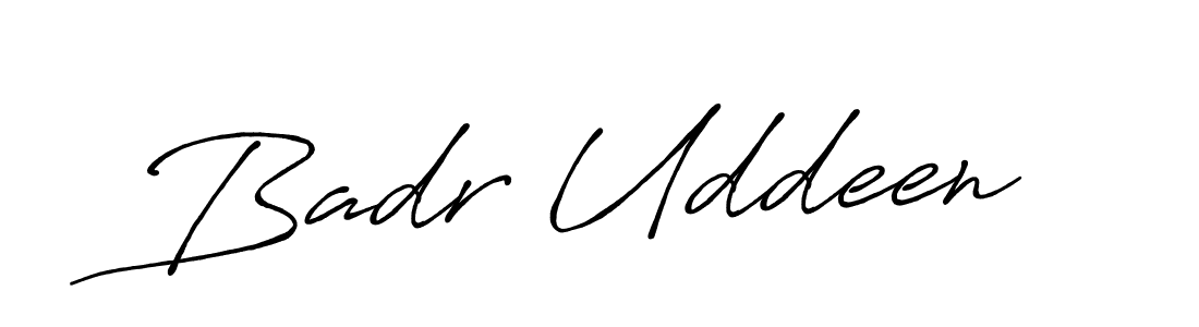 How to make Badr Uddeen signature? Antro_Vectra_Bolder is a professional autograph style. Create handwritten signature for Badr Uddeen name. Badr Uddeen signature style 7 images and pictures png