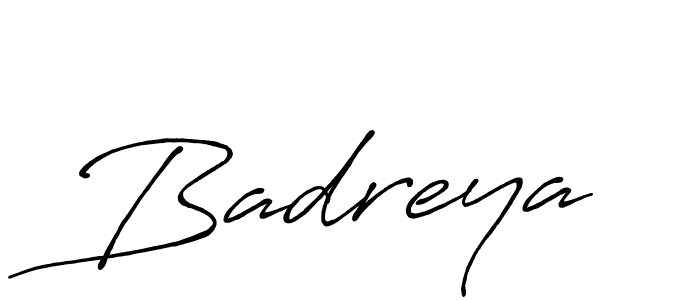 Make a beautiful signature design for name Badreya. With this signature (Antro_Vectra_Bolder) style, you can create a handwritten signature for free. Badreya signature style 7 images and pictures png