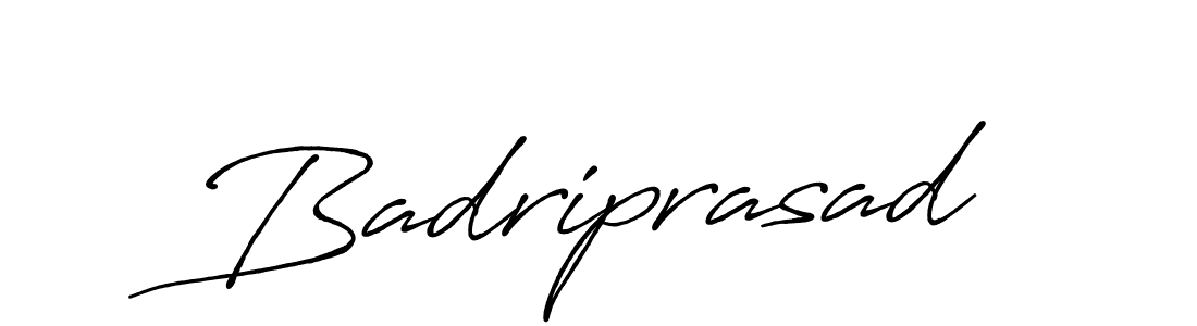 Create a beautiful signature design for name Badriprasad. With this signature (Antro_Vectra_Bolder) fonts, you can make a handwritten signature for free. Badriprasad signature style 7 images and pictures png