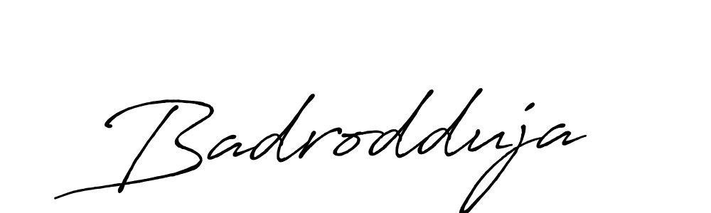 Similarly Antro_Vectra_Bolder is the best handwritten signature design. Signature creator online .You can use it as an online autograph creator for name Badrodduja. Badrodduja signature style 7 images and pictures png