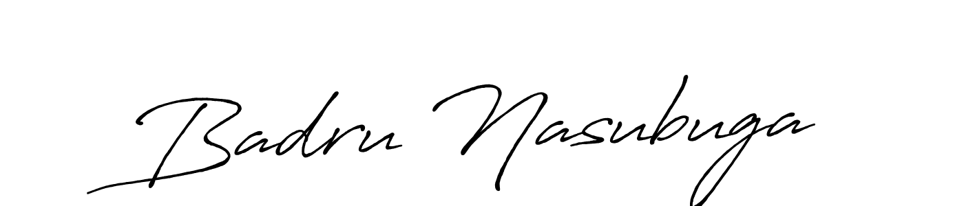 if you are searching for the best signature style for your name Badru Nasubuga. so please give up your signature search. here we have designed multiple signature styles  using Antro_Vectra_Bolder. Badru Nasubuga signature style 7 images and pictures png