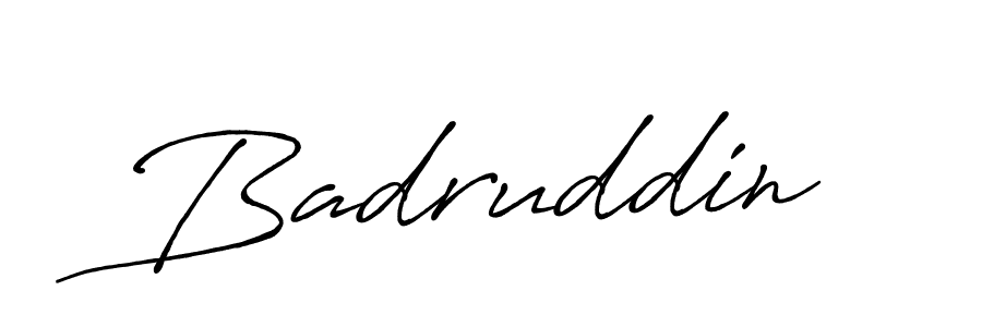 How to make Badruddin signature? Antro_Vectra_Bolder is a professional autograph style. Create handwritten signature for Badruddin name. Badruddin signature style 7 images and pictures png